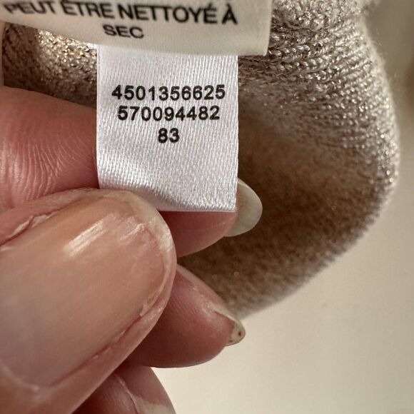 WHITE HOUSE BLACK MARKET WOMENS GOLD SEQUIN Snap Button Cardigan XS - Picture 11 of 13